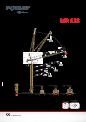 Toranjski kranovi - Grana kolica - Okretna na vrhu Potain MR 618