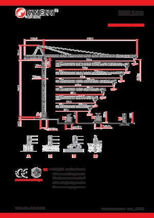 Toranjski kranovi - Grana kolica - Okretna na vrhu Raimondi MR183