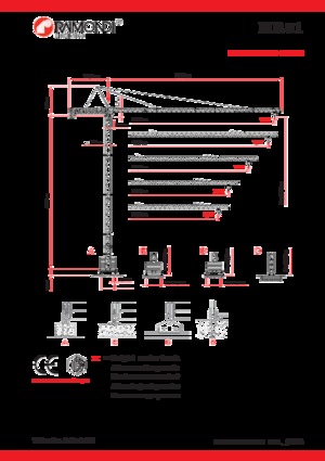 Toranjski kranovi - Grana kolica - Okretna na vrhu Raimondi MR81