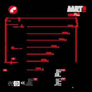 Toranjski kranovi - Grana kolica - Okretna na vrhu Raimondi MRT189