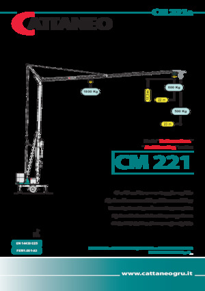 Toranjski kranovi - Grana kolica - Okretanje na dnu Cattaneo CM 221A
