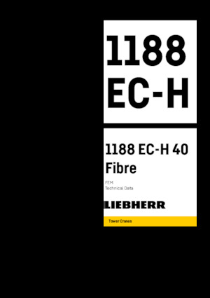 Toranjski kranovi - Grana kolica - Okretna na vrhu Liebherr 1188 EC-H 40 Fibre