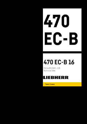 Toranjski kranovi - Grana kolica - Okretna na vrhu Liebherr 470 EC-B 16 