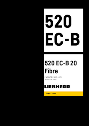 Toranjski kranovi - Grana kolica - Okretna na vrhu Liebherr 520 EC-B 20 Fibre