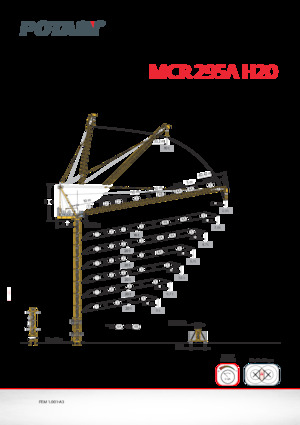 Toranjski kranovi - Grana kolica - Okretna na vrhu Potain MCR 295 A H20