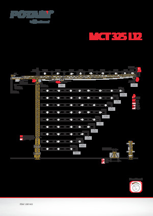 Toranjski kranovi - Grana kolica - Okretna na vrhu Potain MCT 325 L12
