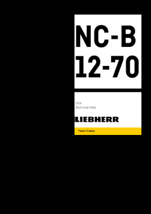 Toranjski kranovi - Grana kolica - Okretna na vrhu Liebherr NC-B 12-70