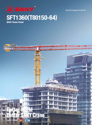 Toranjski kranovi - Grana kolica - Okretna na vrhu Sany SFT1360