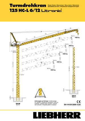 Toranj dizalice - Luffing Boom - Top-slewing Liebherr 125 HC L