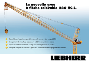 Toranj dizalice - Luffing Boom - Top-slewing Liebherr 280 HC-L 16/28  Litronic