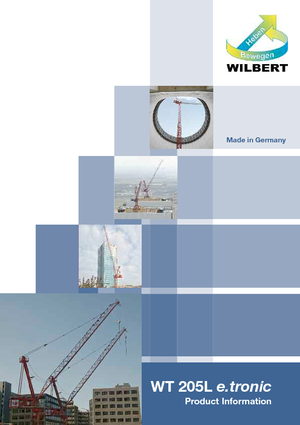 Toranj dizalice - Luffing Boom - Top-slewing Wilbert WT 205 L e.tronic