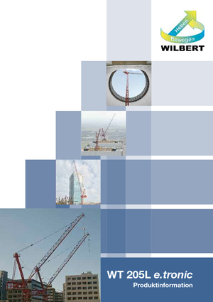 Toranj dizalice - Luffing Boom - Top-slewing Wilbert WT 205 L e.tronic