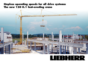 Toranjski kranovi - Grana kolica - Okretanje na dnu Liebherr 120 K.1 FU