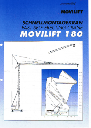 Toranjski kranovi - Grana kolica - Okretanje na dnu Zebak 180 Movilift