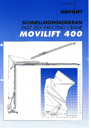 Toranjski kranovi - Grana kolica - Okretanje na dnu Zebak 400 Movilift