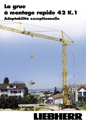 Toranjski kranovi - Grana kolica - Okretanje na dnu Liebherr 42 K.1 (FU)