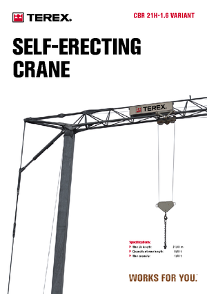 Toranjski kranovi - Grana kolica - Okretanje na dnu Terex Comedil (Zeppelin) CBR 21 H