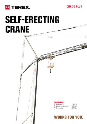 Toranjski kranovi - Grana kolica - Okretanje na dnu Terex Comedil (Zeppelin) CBR 30 Plus