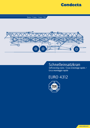 Toranjski kranovi - Grana kolica - Okretanje na dnu Condecta E 4312