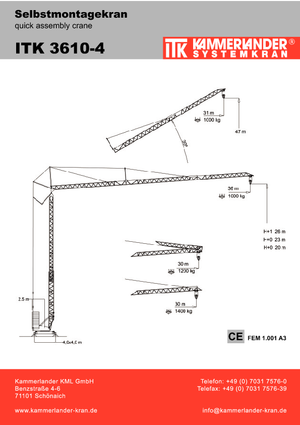 Toranjski kranovi - Grana kolica - Okretanje na dnu ITK ITK 3610-4