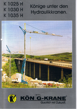 Toranjski kranovi - Grana kolica - Okretanje na dnu König K 1030 H (2,5m)