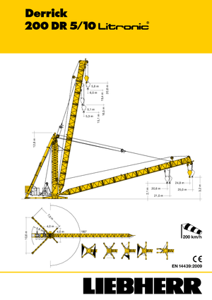 Toranjski kranovi - Grana kolica - Okretna na vrhu Liebherr 200 DR 5/10 Litronic