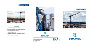 Toranjski kranovi - Grana kolica - Okretna na vrhu Comansa 5LC4010