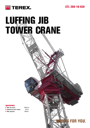 Toranjski kranovi - Grana kolica - Okretna na vrhu Terex Comedil (Zeppelin) CTL 260-18