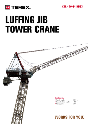 Toranjski kranovi - Grana kolica - Okretna na vrhu Terex Comedil (Zeppelin) CTL 440-24