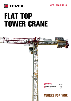 Toranjski kranovi - Grana kolica - Okretna na vrhu Terex Comedil (Zeppelin) CTT 121 A 5