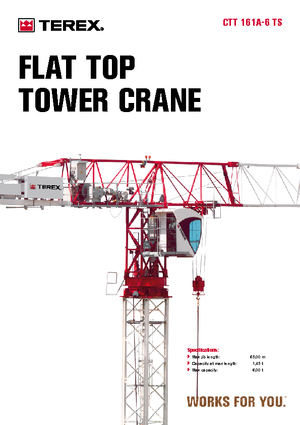 Toranjski kranovi - Grana kolica - Okretna na vrhu Terex Comedil (Zeppelin) CTT 161 A 6