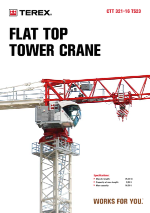 Toranjski kranovi - Grana kolica - Okretna na vrhu Terex Comedil (Zeppelin) CTT 321-16
