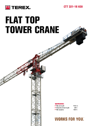 Toranjski kranovi - Grana kolica - Okretna na vrhu Terex Comedil (Zeppelin) CTT 321-16