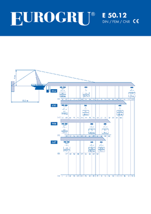 Toranjski kranovi - Grana kolica - Okretna na vrhu Eurogru ® E 50.12