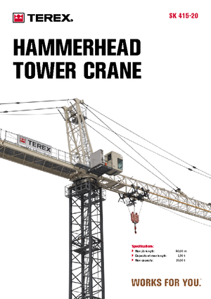 Toranjski kranovi - Grana kolica - Okretna na vrhu Terex Peiner SK 415-F-Ts 212.1