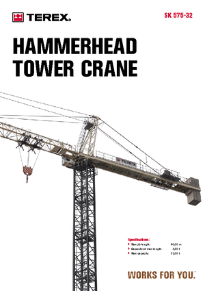 Toranjski kranovi - Grana kolica - Okretna na vrhu Terex Peiner SK 575-E-Ts 213.1