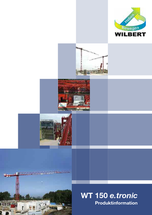 Toranjski kranovi - Grana kolica - Okretna na vrhu Wilbert WT 150 e.tronic