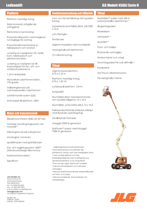 Zglobna podizna platforma na kotačima JLG 450 AJ Serie II