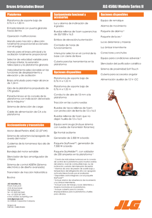 Zglobna podizna platforma na kotačima JLG 450 AJ Serie II