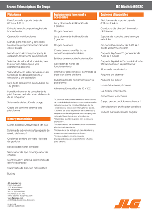 Teleskopska podizna platforma na kotačima JLG 600SC