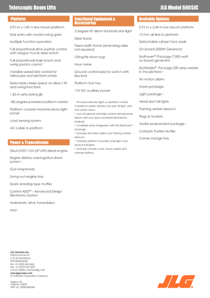 Teleskopska podizna platforma na kotačima JLG 660SJC