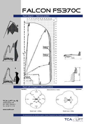 Teleskopska podizna platforma na kotačima Falcon Lifts FS 370 C 