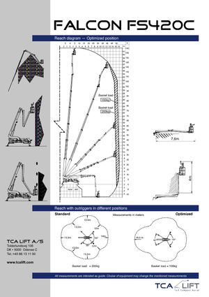 Teleskopska podizna platforma na kotačima Falcon Lifts FS 420 C