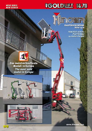 Zglobna podizna platforma na gusjenicama Hinowa GL 14.70