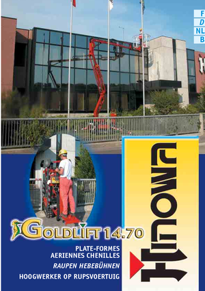 Zglobna podizna platforma na gusjenicama Hinowa GL 14.70