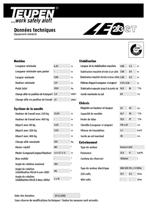 Zglobna podizna platforma na gusjenicama TEUPEN LEO23GT 