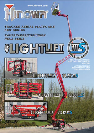 Zglobna podizna platforma na gusjenicama Hinowa Lightlift 14.72 IIIS