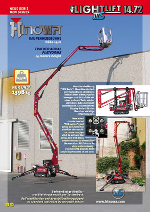Zglobna podizna platforma na gusjenicama Hinowa Lightlift 14.72 IIIS