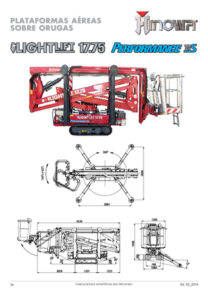 Zglobna podizna platforma na gusjenicama Hinowa Lightlift 17.75 Performance IIIS MK3