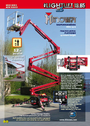 Zglobna podizna platforma na gusjenicama Hinowa Lightlift 19.65 IIIS